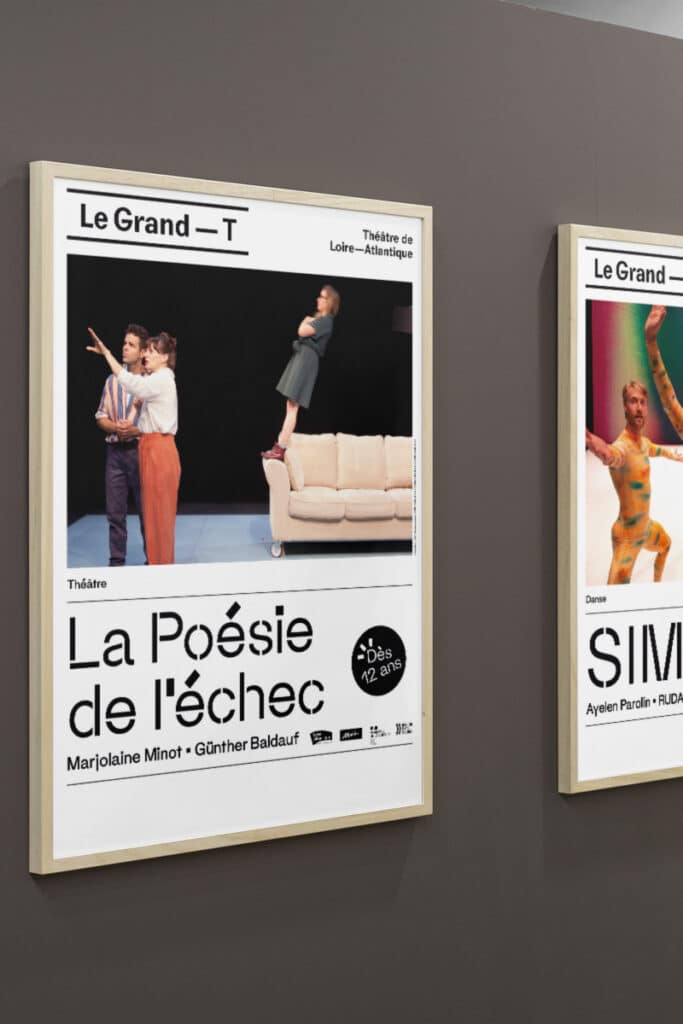 Exemples de supports imprimés créés par le studio graphique Sur Ton 31 à Nantes